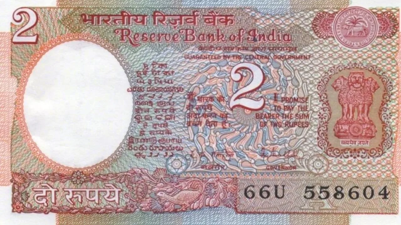 2 rupee note