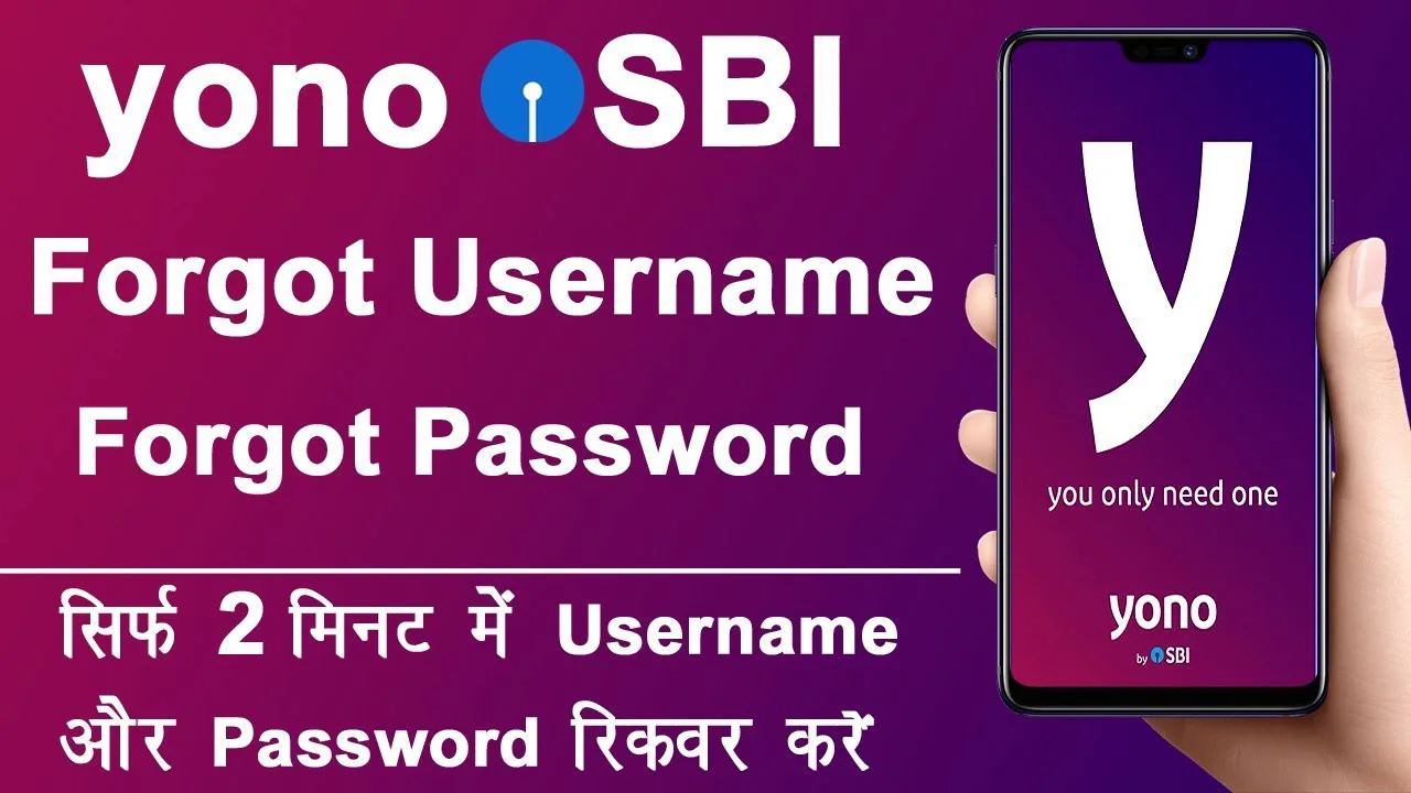 SBI YONO Username and Password Reset