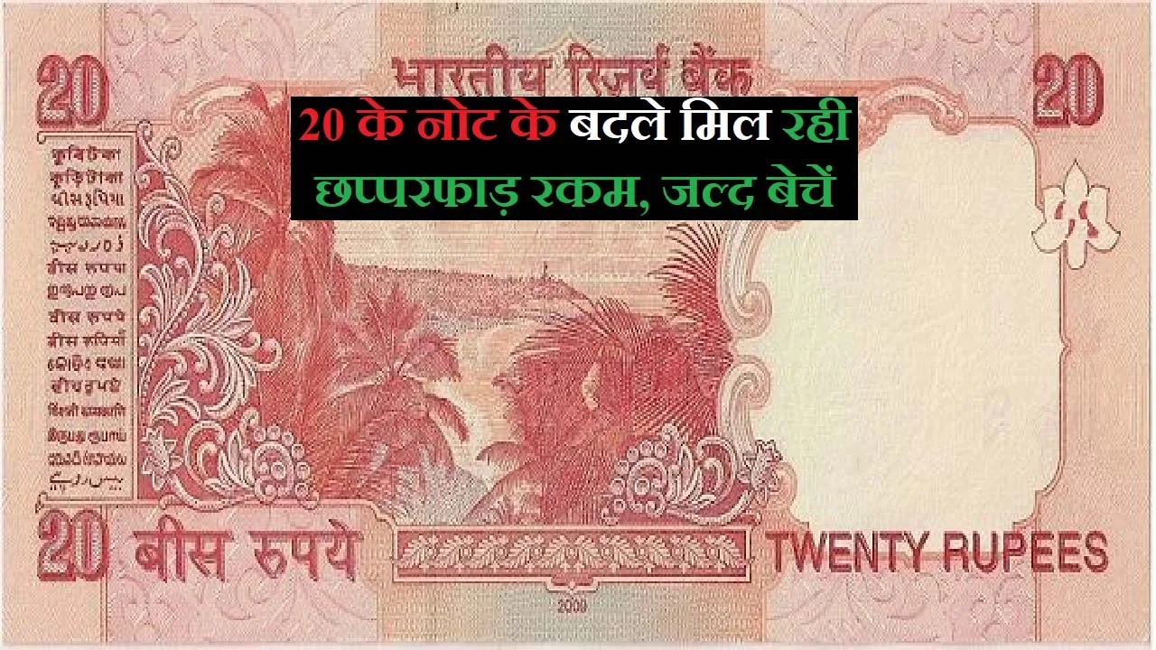 earn from 20 rupee note