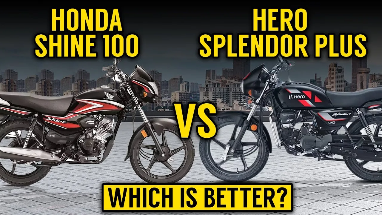 Honda Shine 100 vs Hero Splendor Plus