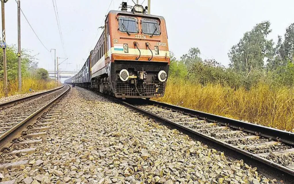 Stone on Railway Track