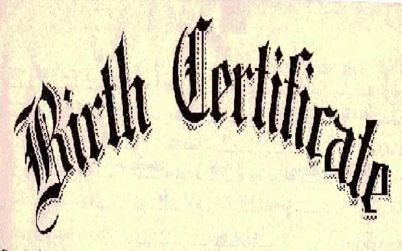 Birth Certificate Update