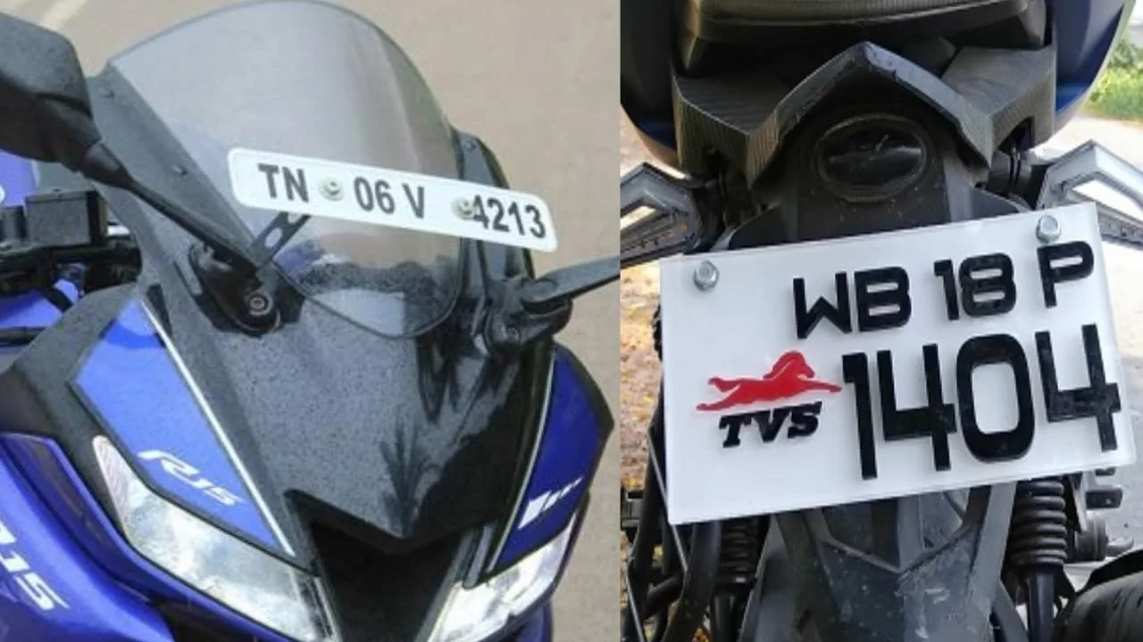 Bikes Number Plate