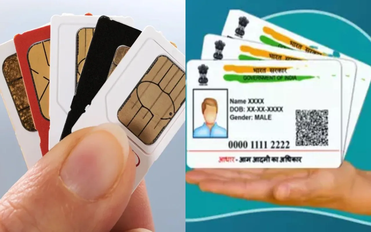 Sim Cards On Aadhaar Card