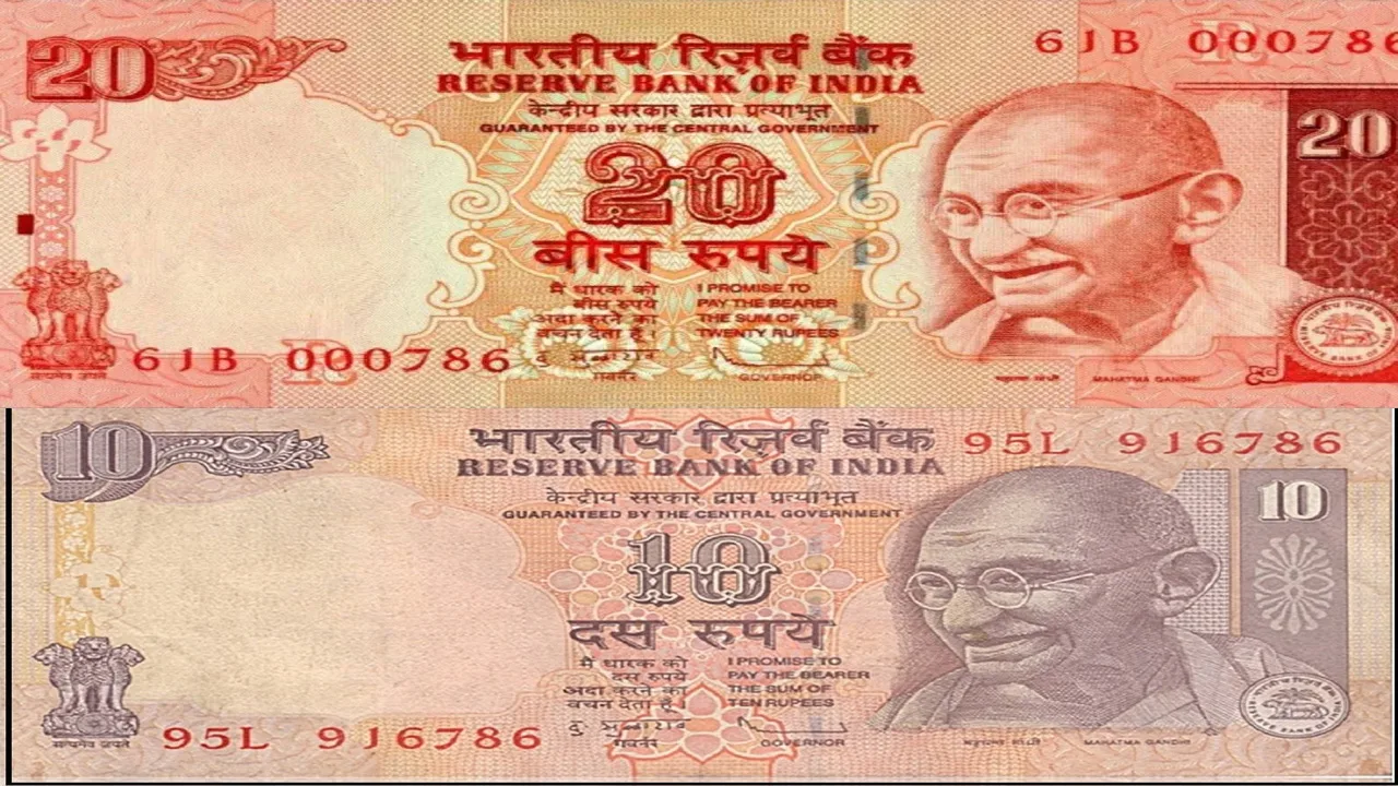 10 and 20 rupee note earning