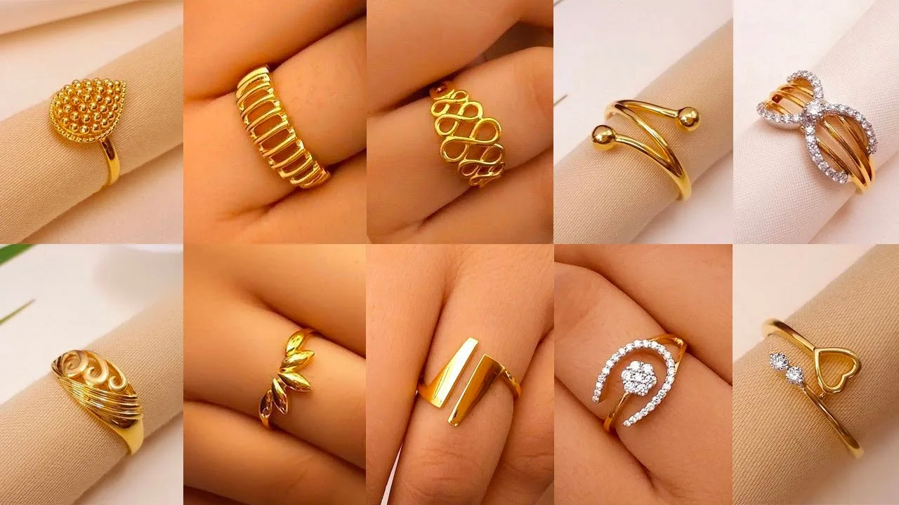 Gold ring design for girls 2023,New gold ring design 2023 girl,Gold Ring  2023 - YouTube
