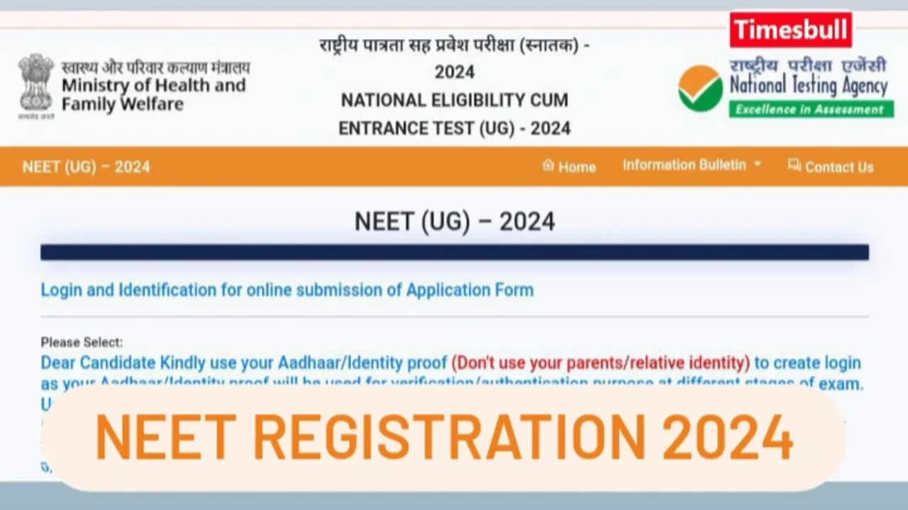 NEET UG Registration