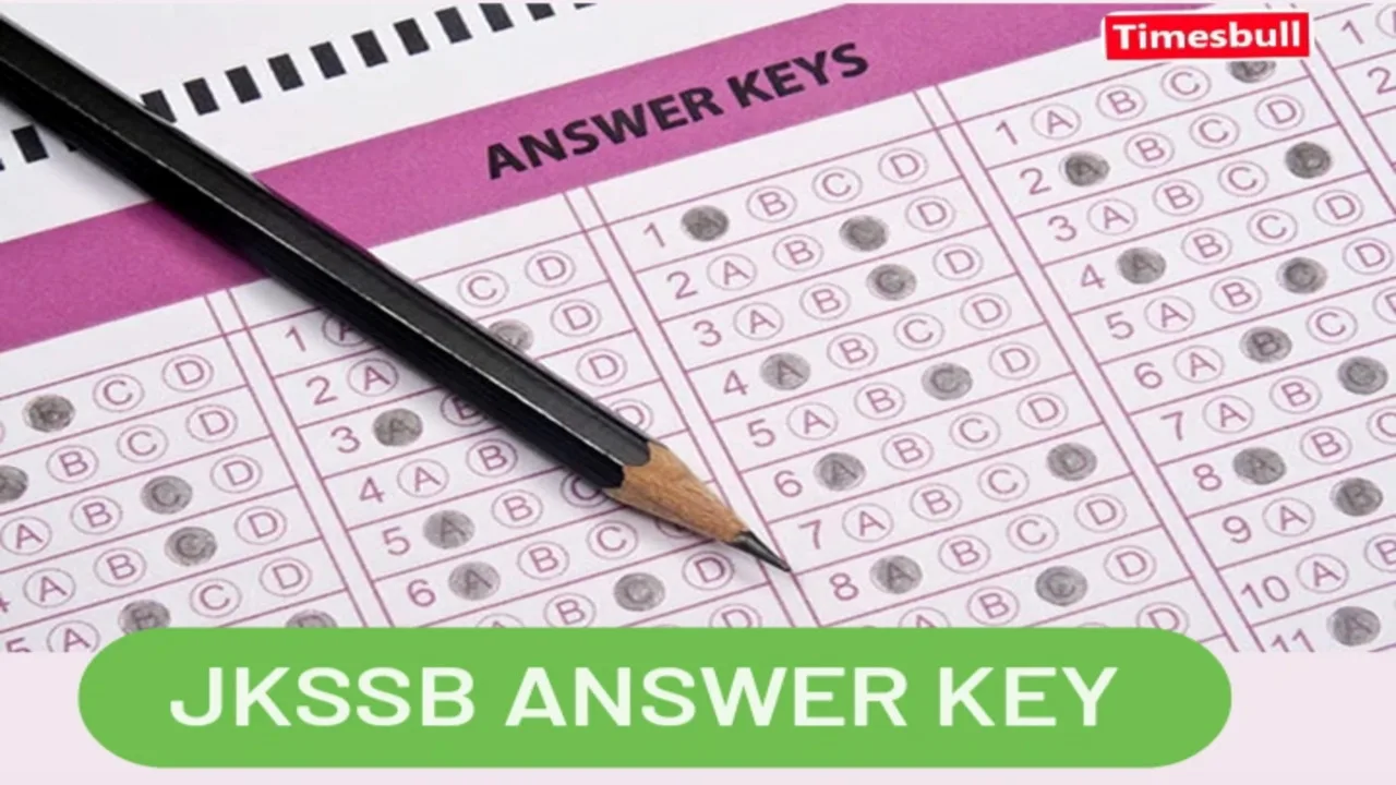 JKSSB Answer key out