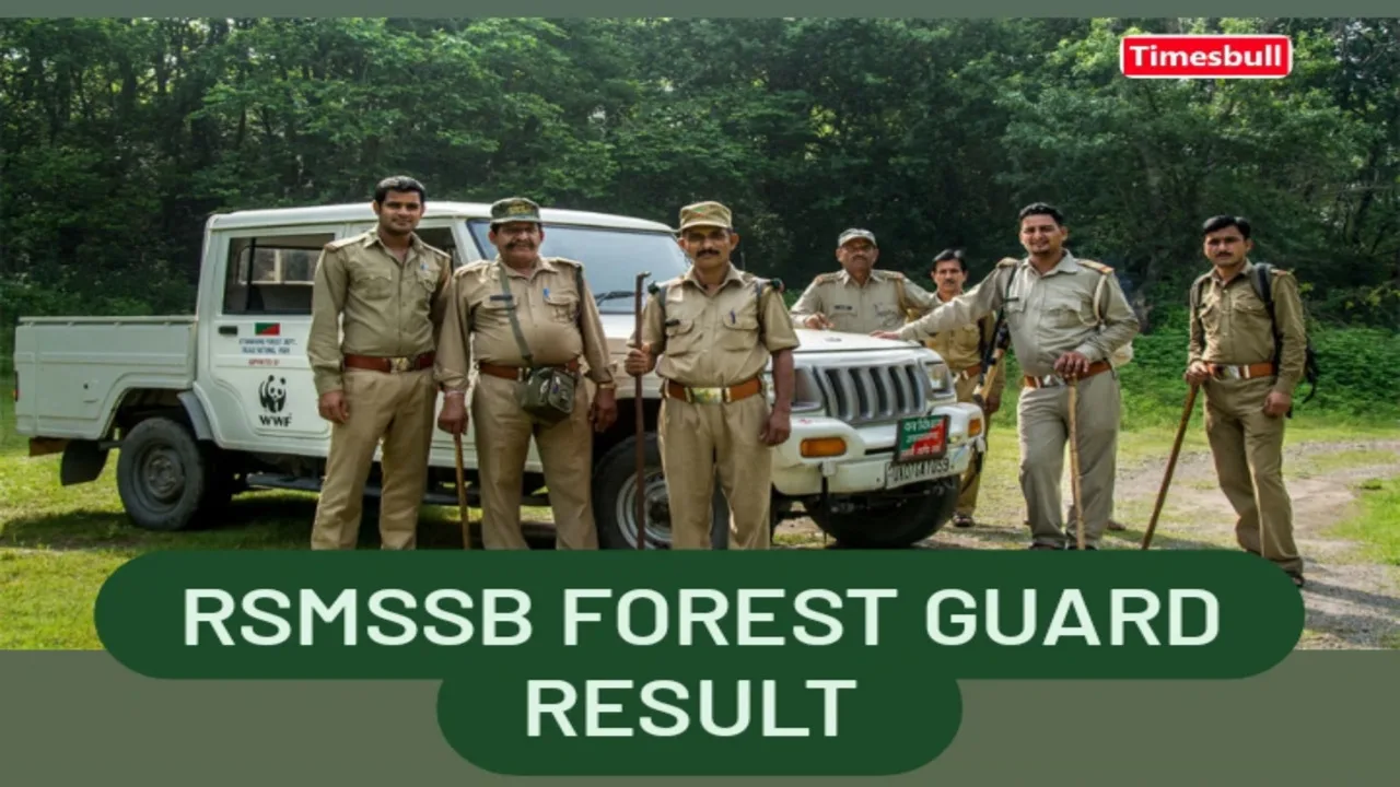 RSMSSB Forest Guard Result