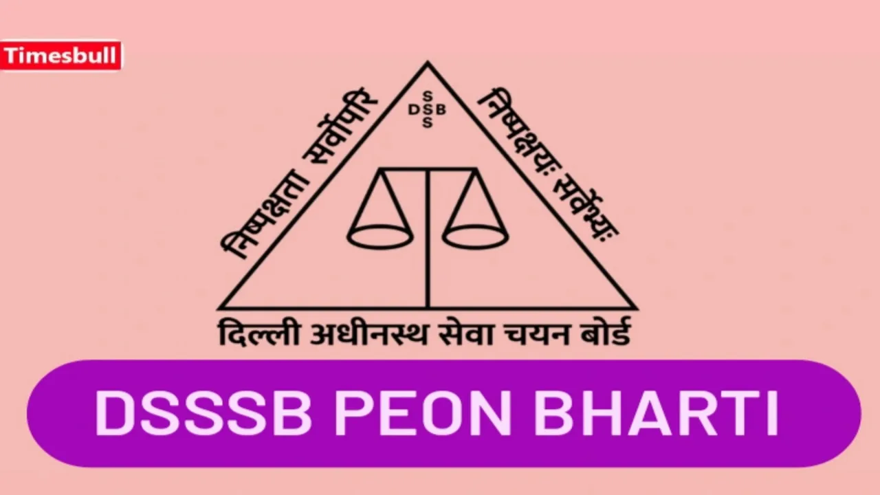 DSSSB Bharti Recruitment