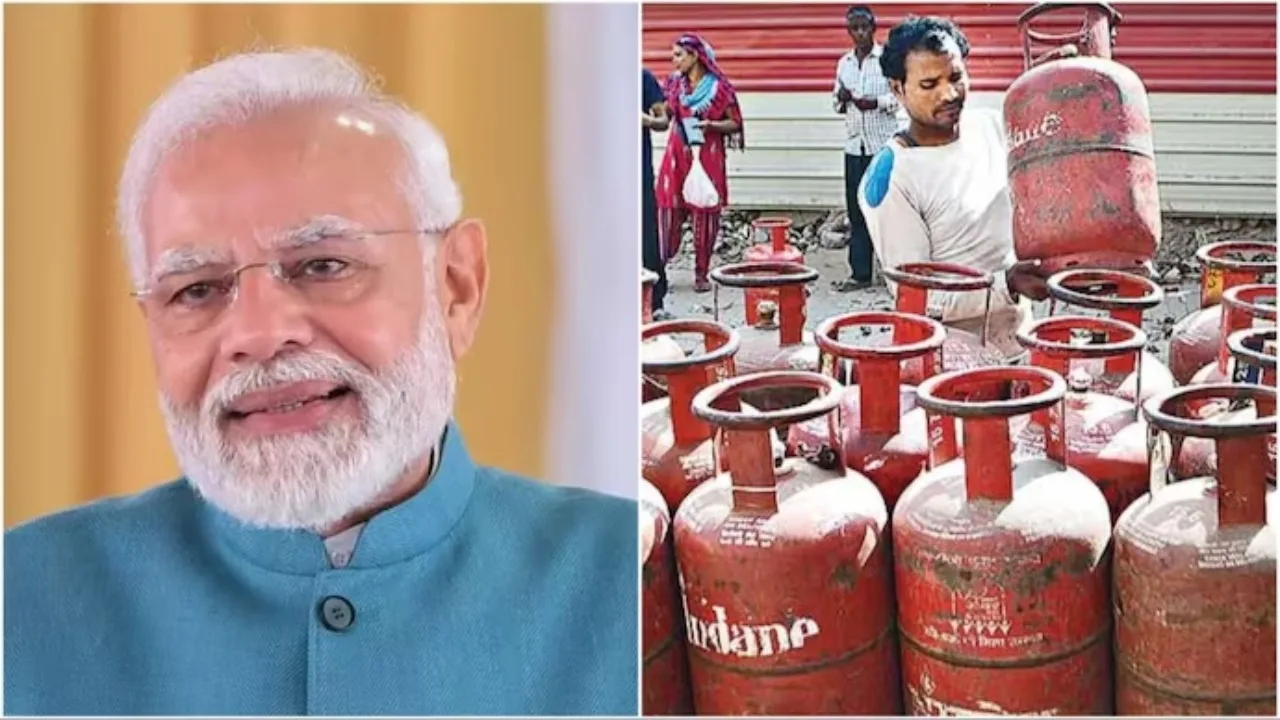 LPG cylinder price reduction, Prime Minister Narendra Modi, International Women's Day, Women's empowerment, Environmental conservation, Affordable cooking fuel, Economic relief, Household budget, Gender equality, Social media announcement,