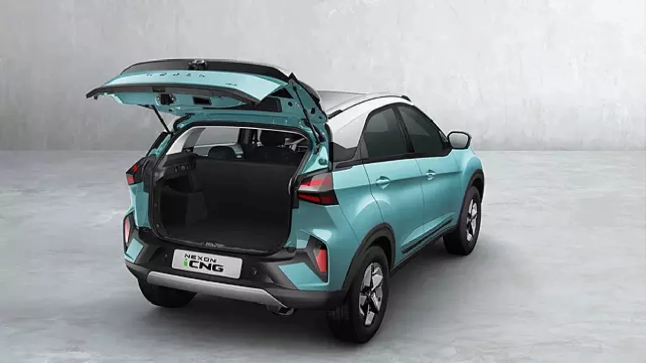 Tata Nexon CNG, India's first CNG SUV, Tata Nexon iCNG, Tata CNG car, Nexon CNG mileage, Nexon CNG price, Tata Nexon CNG features, CNG SUV India, best CNG car in India, turbocharged CNG car, CNG car with high mileage, best car for low running cost, Tata Motors CNG car, Nexon CNG launch date, CNG car with spacious boot