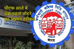 EPF UPDATE: पीएफ खाते में बैंक खाता जोड़ने का आसान तरीका, जानें पूरा प्रोसेस