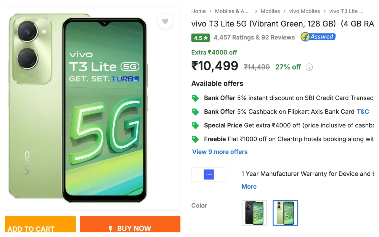 Vivo T3 Lite 5g