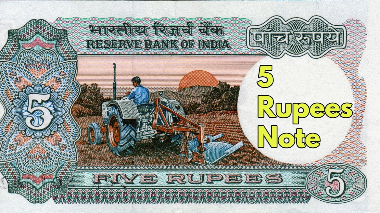 Old 5 rupee note