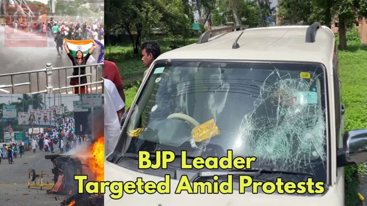 Bjp Leader Targeted Amid Protests