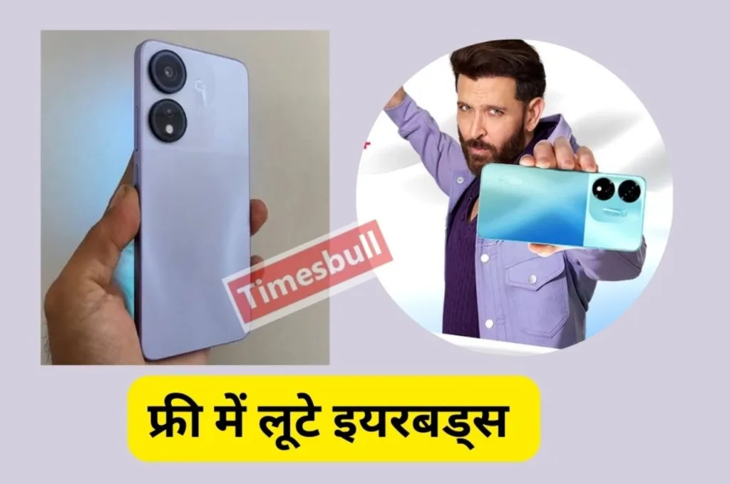 Itel phone with earbuds