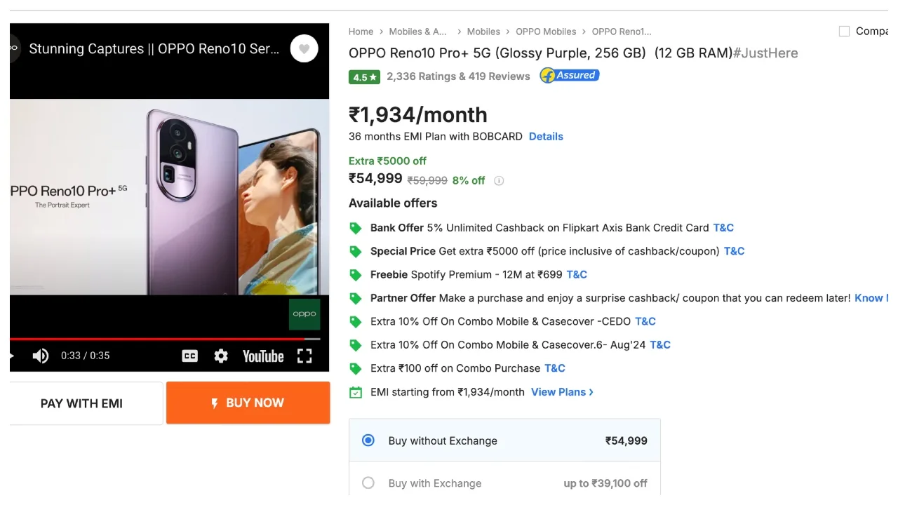 Oppo Reno 10 Pro Plus