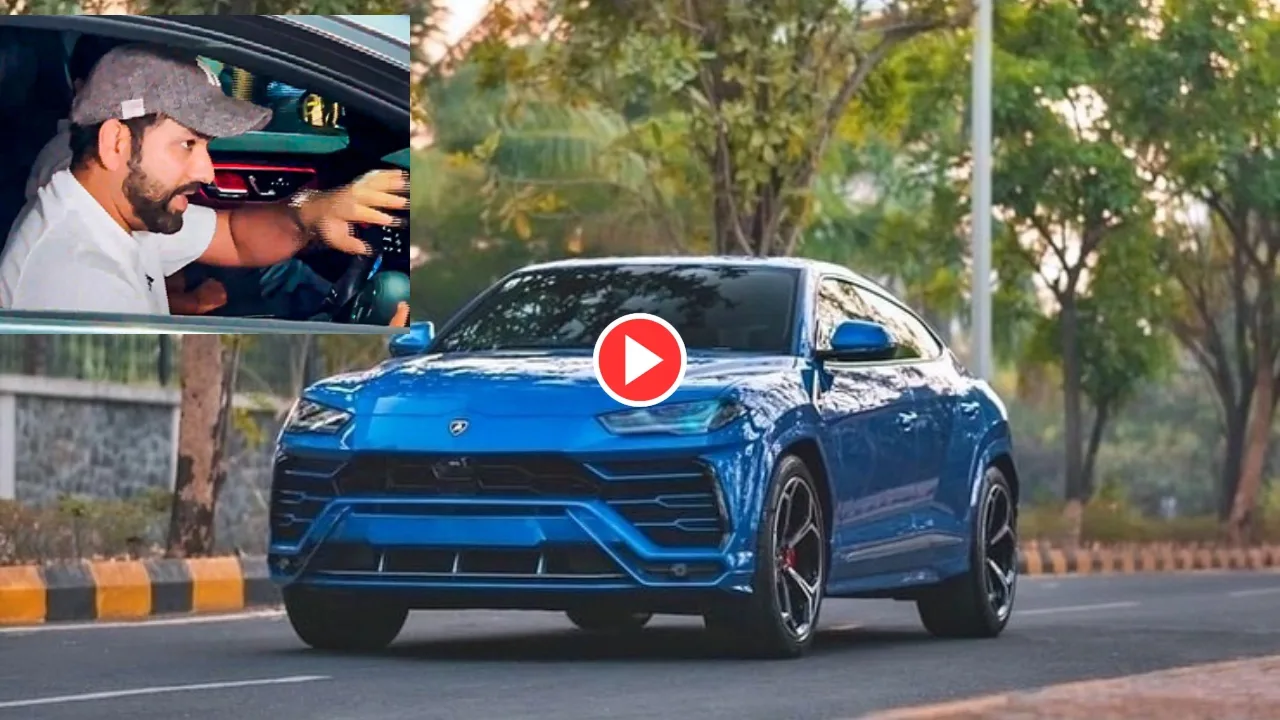 Rohit Sharma was seen driving...