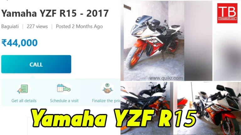 Great offer available on Yamaha YZF R15, bring it home for just Rs 44,000