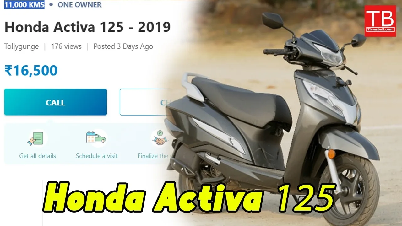 Secondhand Honda Activa Best Scooter Under Rs 16 500 in India Times Bull