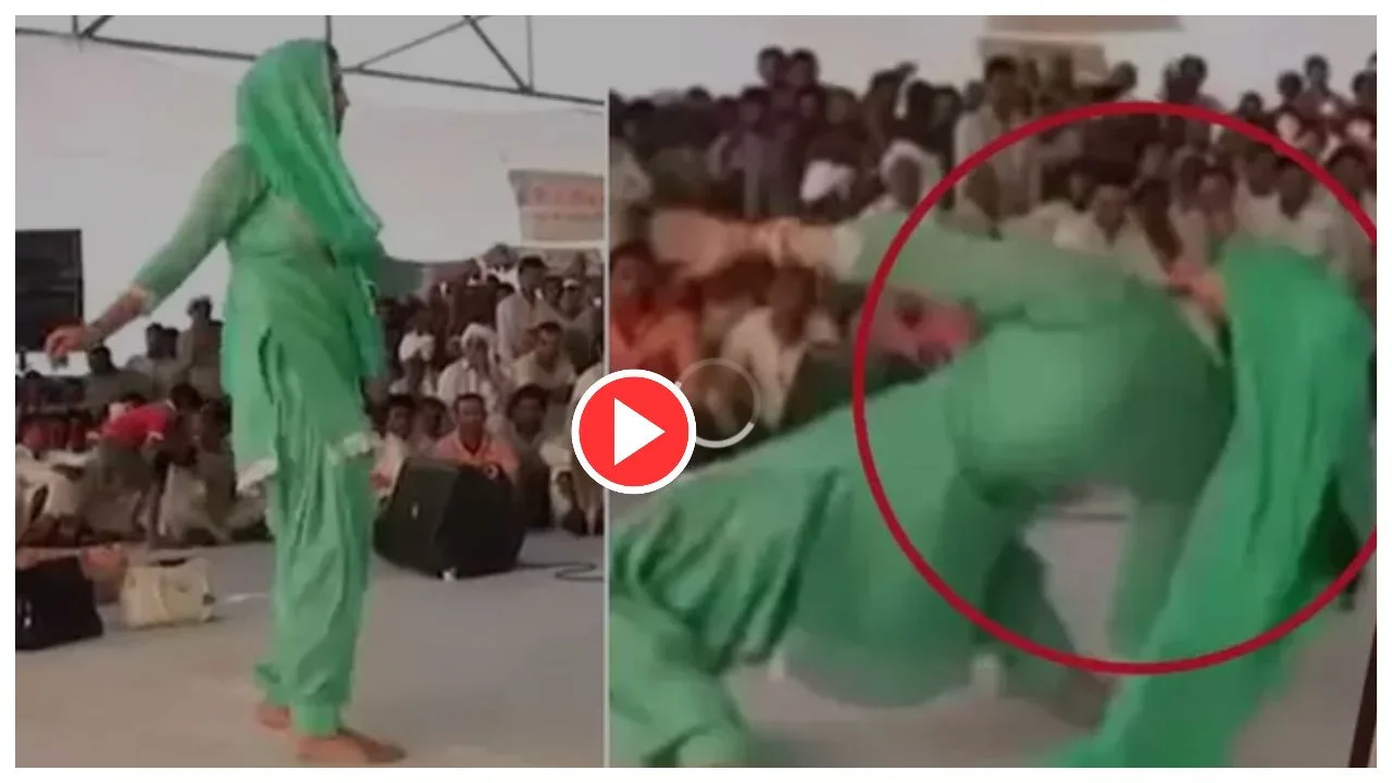 Sapna Choudhary Falls on Stage...