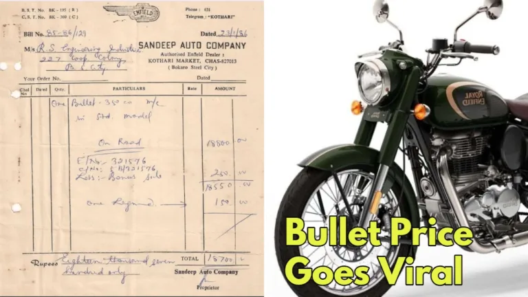 Royal Enfield Bullet 350: 37-Year-Old Bill Reveals Shocking Price Difference