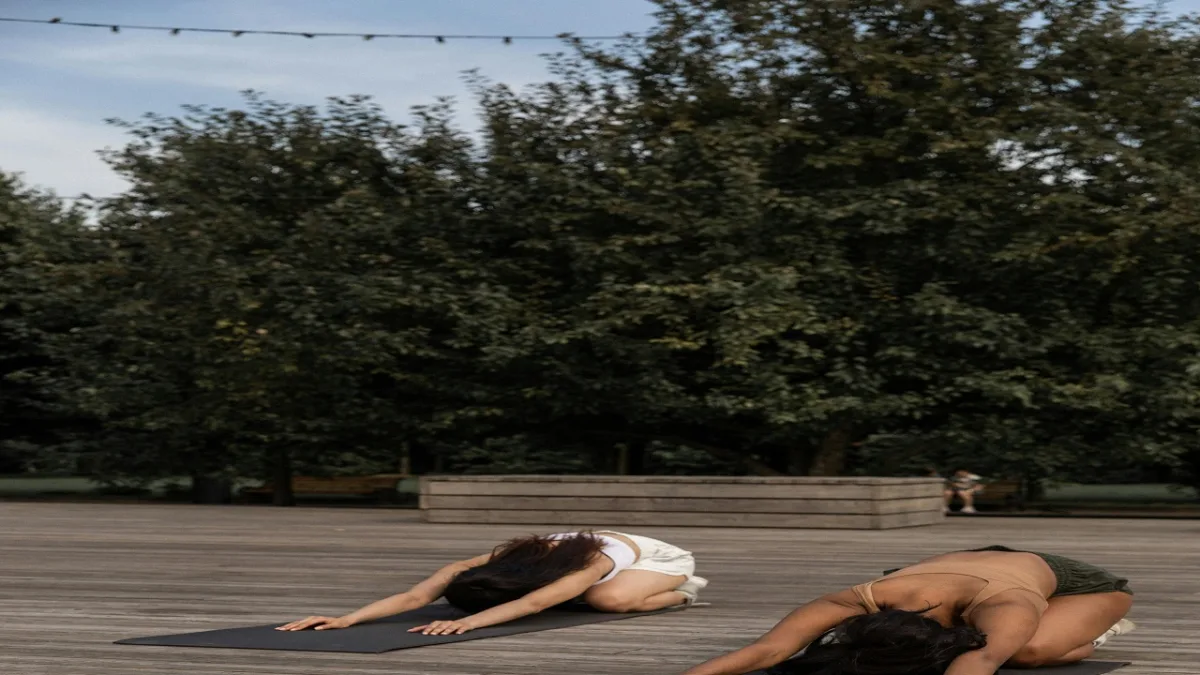 Child's Pose (balasana) Restful And Soothing, This Pose Promotes Relaxation And Reduces Anxiety