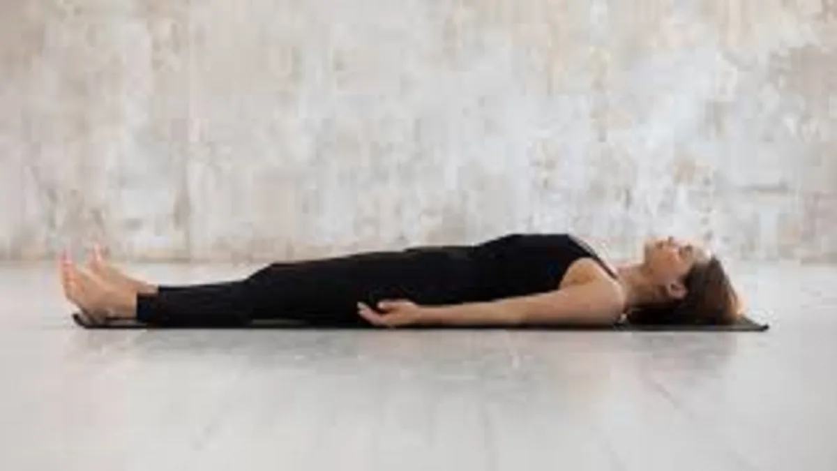 Corpse Pose (savasana) A Complete Relaxation Pose That Allows The Mind And Body To Unwind