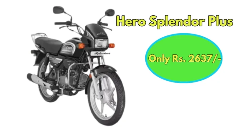 Bring home the affordable Hero Splendor Plus today for Rs 2637, see features