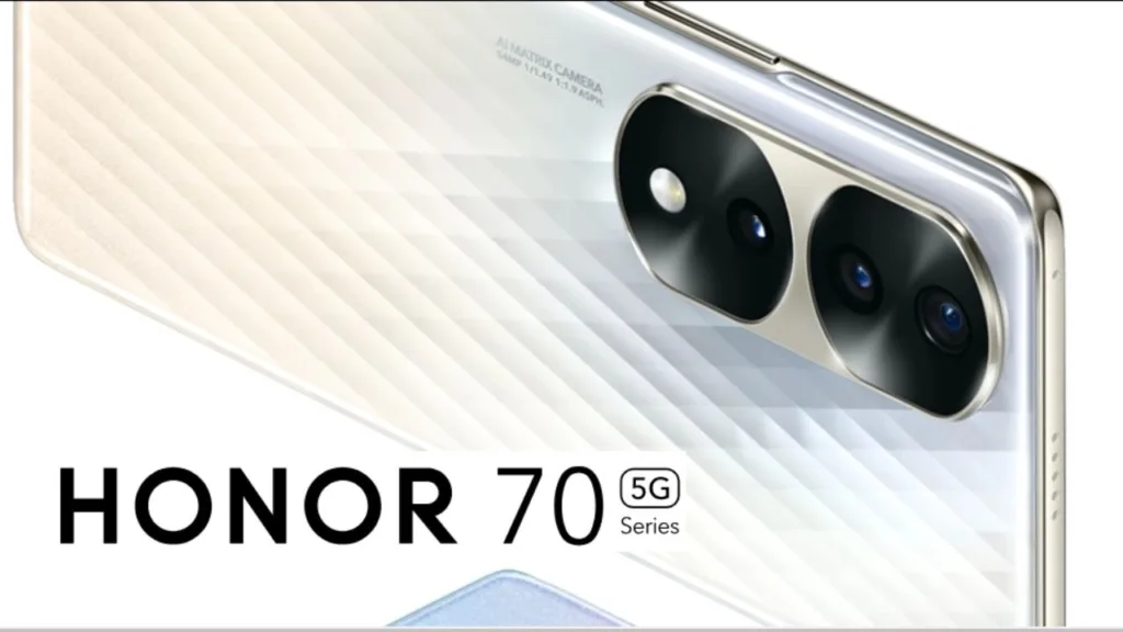 Honor 70 Smartphone with Dual-curved Arcs, Extend in Both Directions