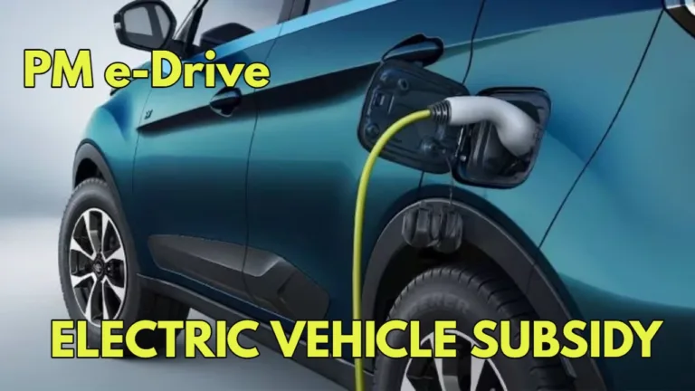 Government Announces ₹10,900 Crore Subsidy for Electric Vehicles