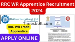 RRC WR Apprentice Recruitment 2024 : Last Date 22 October, 2024, Apply Online Now