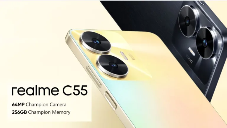 Realme C55 Smartphone With Android 11, features a 6.52-inch HD+ display