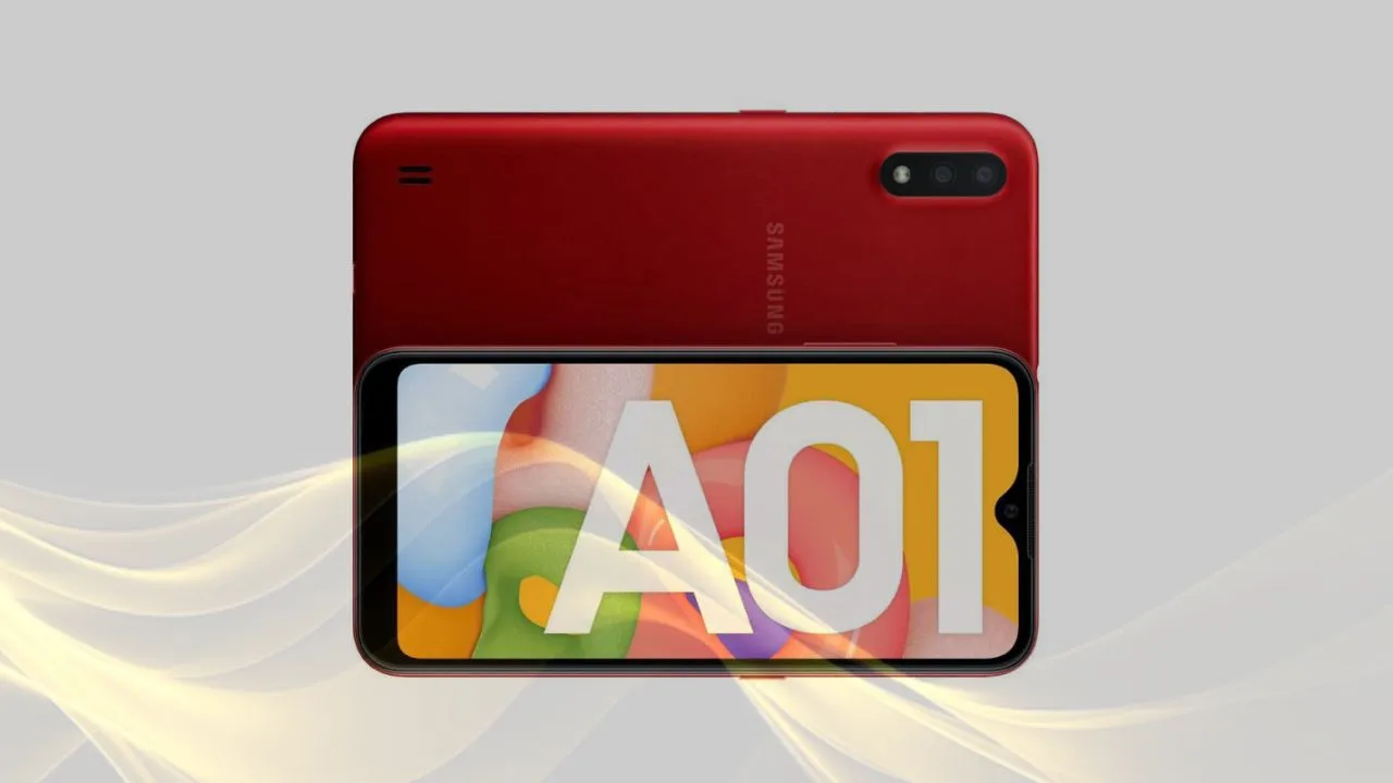 Samsung Galaxy A01 features a...