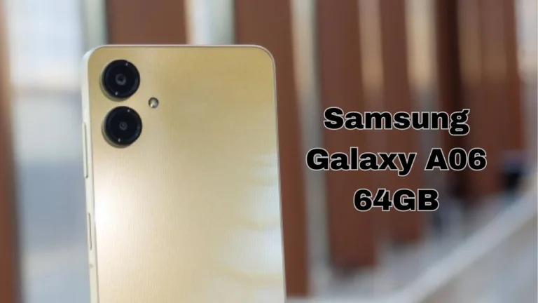 Samsung Galaxy A06 64GB Smooth 60 Hz scrolling and the LCD U-Cut display