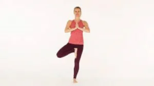 Tree Pose (Vrksasana): Improves balance and concentration, while promoting mindfulness.