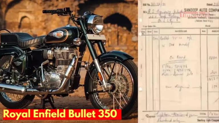 39 years ago the price Royal Enfield bullet 350 was Rs 18700, bill viral