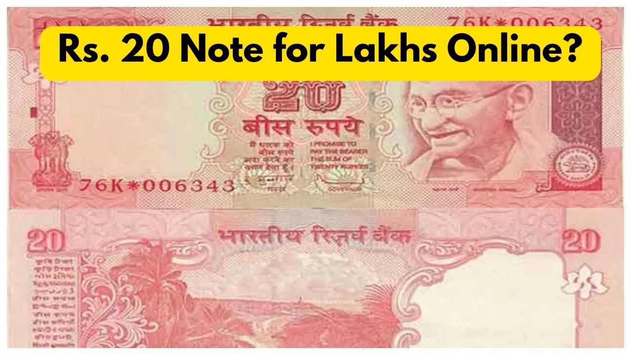 Sell Old Rs 20 Note...