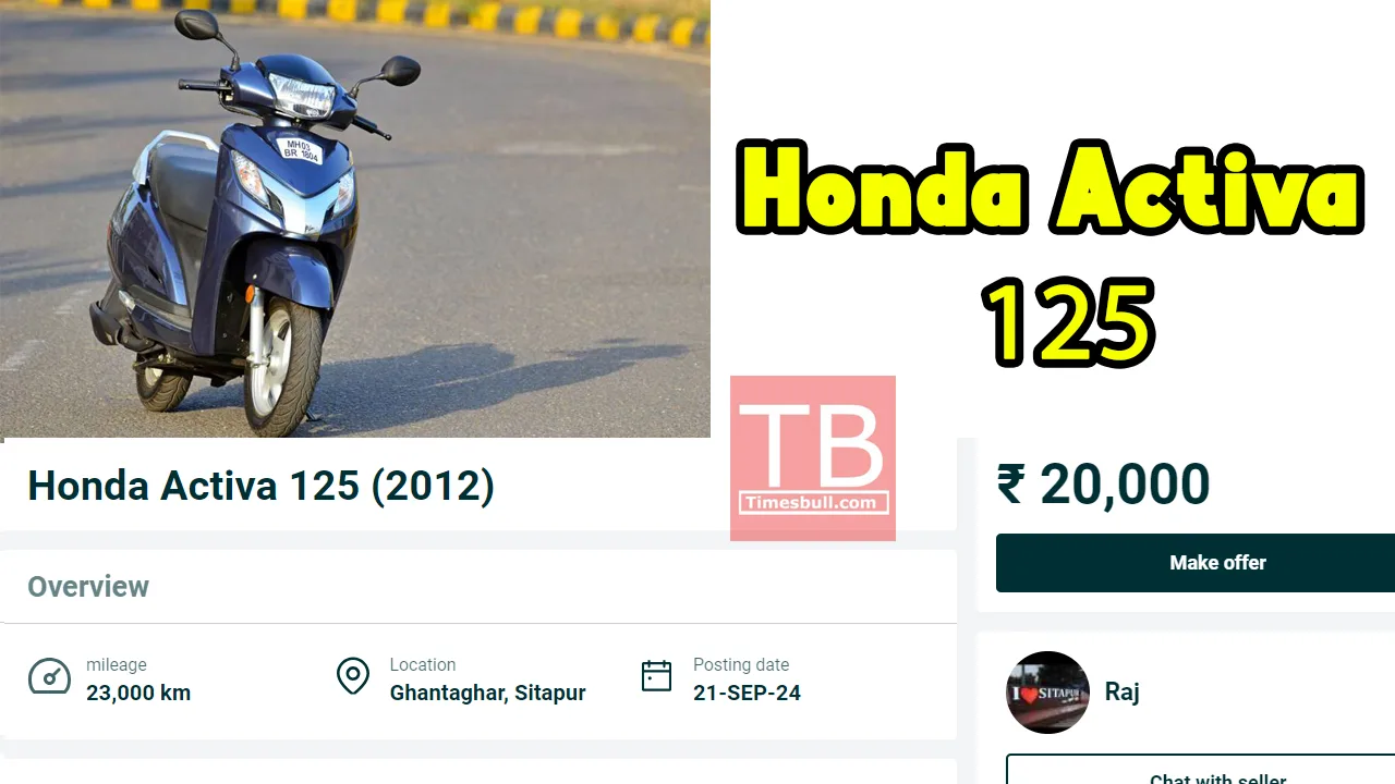 Buy Honda Activa 125 with great mileage and cool features for just Rs 20 000. Times Bull