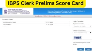 Sarkari Result : IBPS Clerk Prelims Score Card 2024, Download at ibps.in