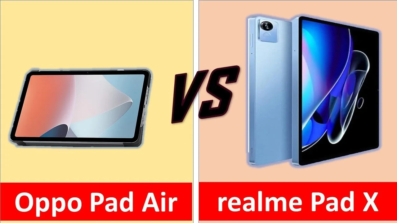 Oppo Pad Air Vs Realme Pad X