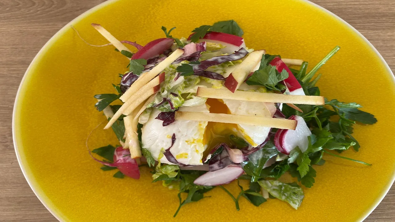Poached Egg with Salad
