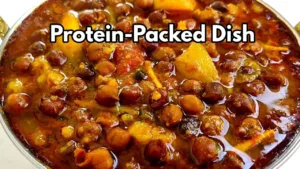 Try the Aloo Chana curry Recipe,it tastes great and is tasty!