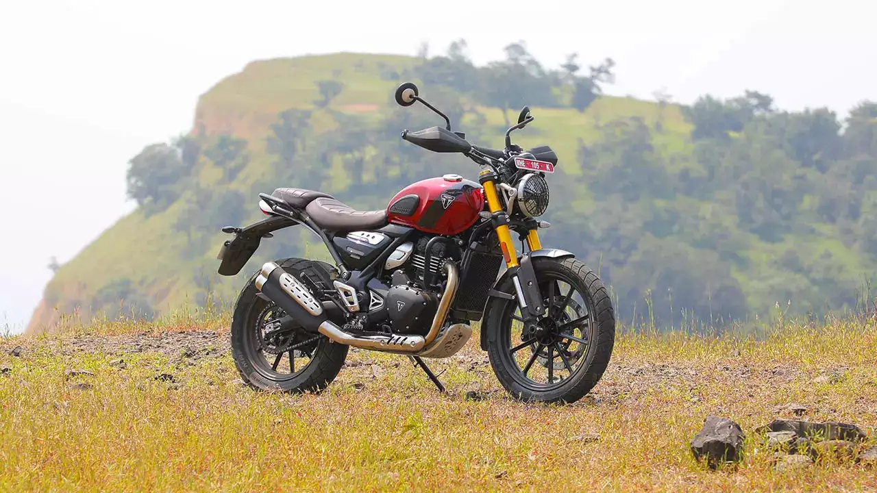 Triumph Scrambler 400 X in hindi
