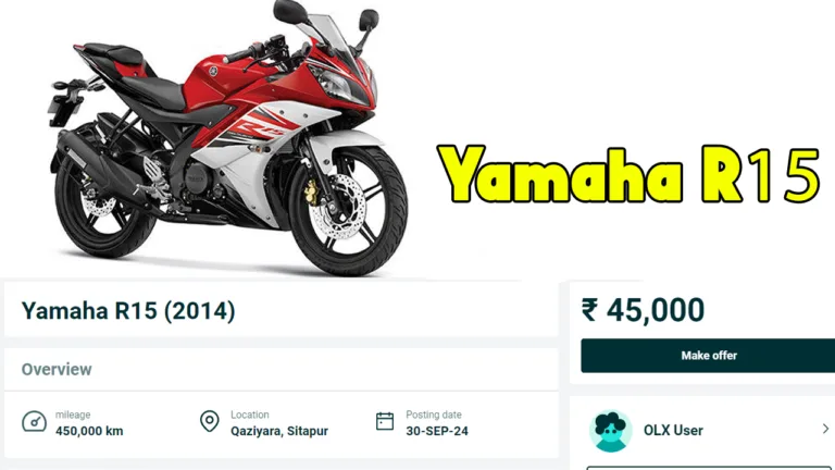 Yamaha R15: A Stylish and Affordable Second-Hand Motorcycle at low cost