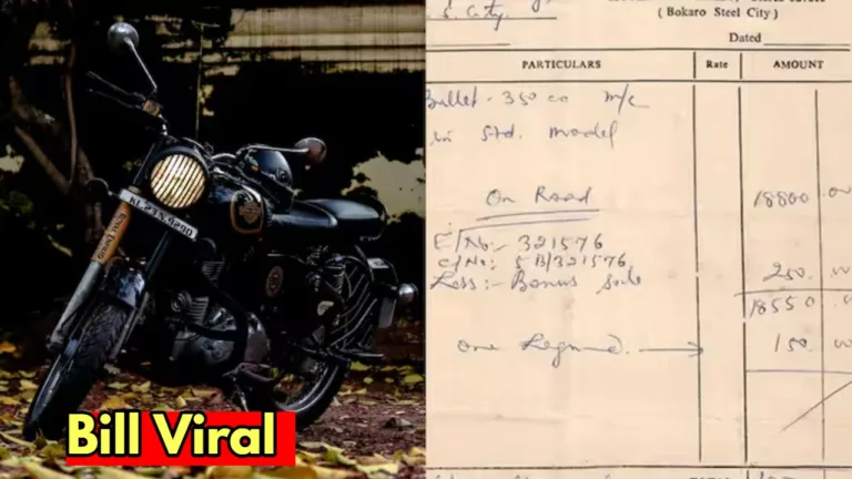 Royal Enfield Bullet 350 was priced at Rs 16,700 in 1986, bill viral