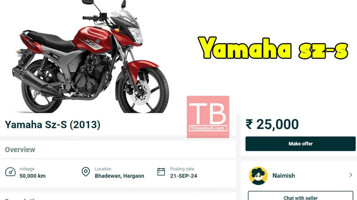 Yamaha SZ S 153cc Engine 45 50 kmpl Mileage Rs 25k on OLX Times Bull