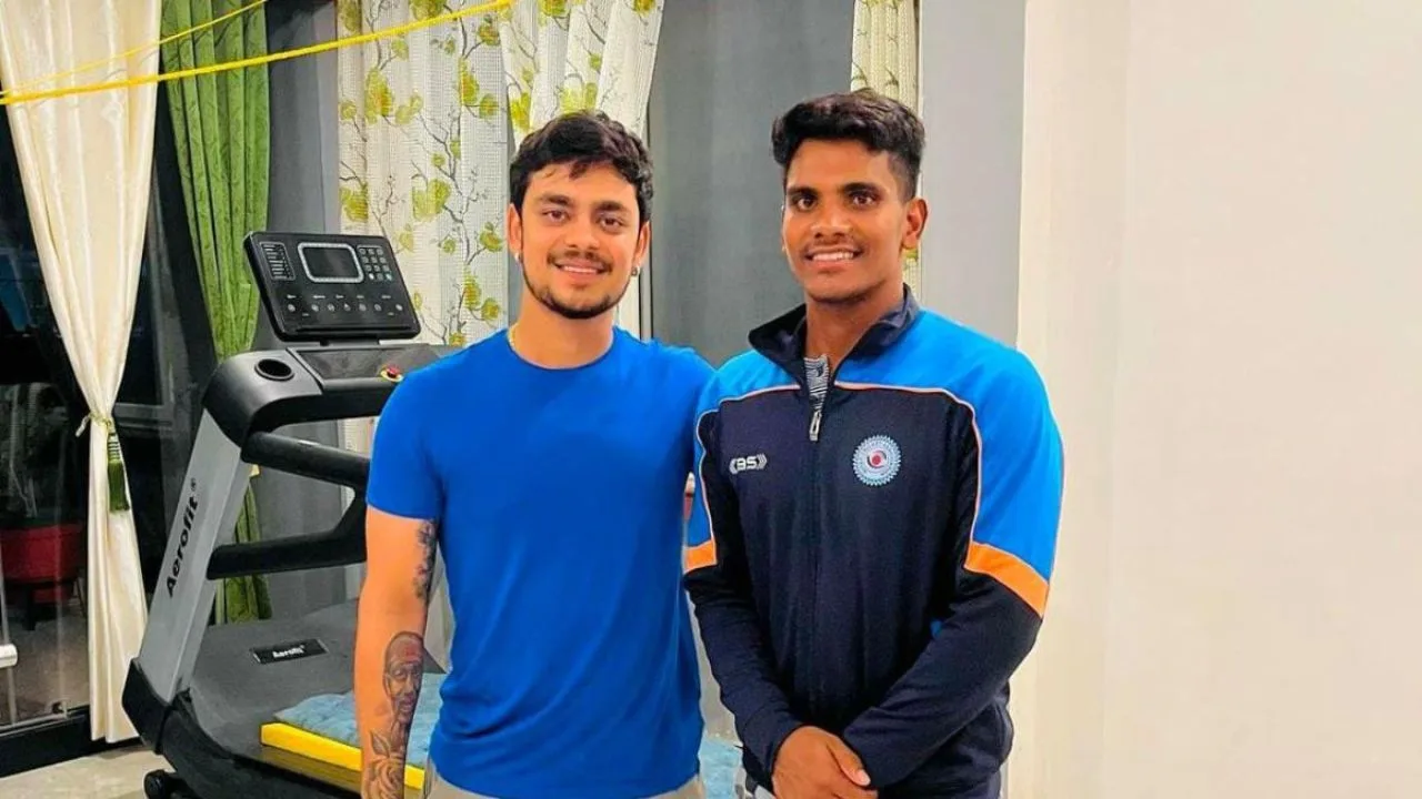 Bipin Saurabh with Ishan Kishan