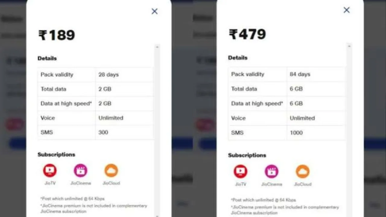 Jio 189rs Plan